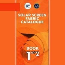 Solar screen fabric catalogue cover